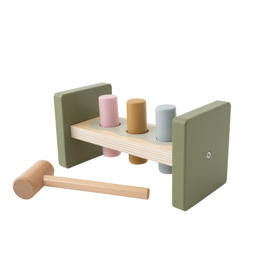 K Mini Baby Wooden Toys - Hammer Bench